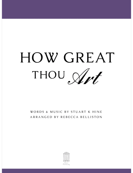 How Great Thou Art Vocal Solo High Sheet Music