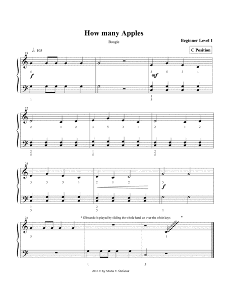 How Many Apples Boogie Sheet Music