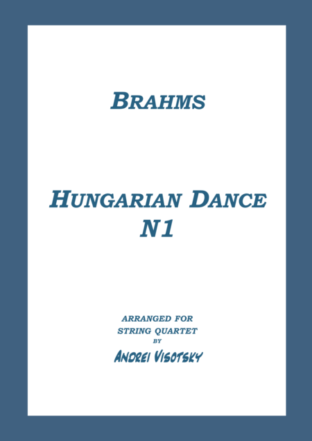 Free Sheet Music Hungarian Dance N1