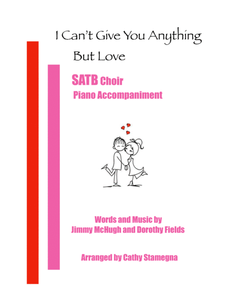 I Cant Give You Anything But Love Satb Chords Piano Accompaniment Sheet Music