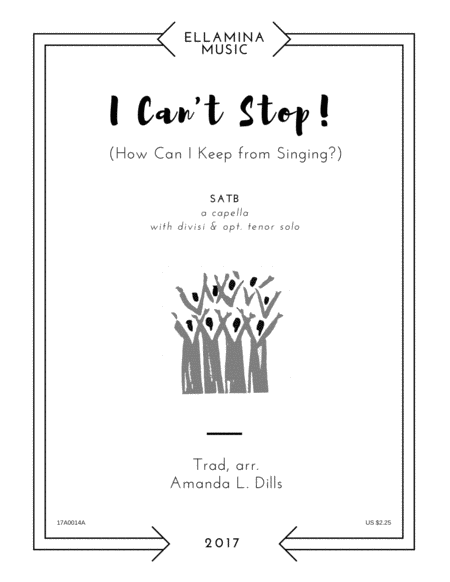 Free Sheet Music I Cant Stop How Can I Keep From Singing