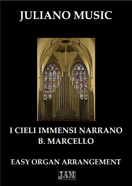 Free Sheet Music I Cieli Immensi Narrano Easy Organ C Version B Marcello