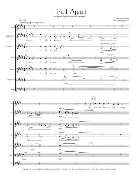 I Fall Apart Sheet Music