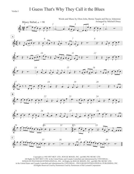 Free Sheet Music I Guess That Why They Call It The Blues