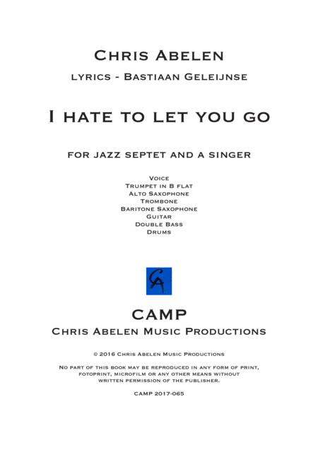 I Hate To Let You Go Sheet Music