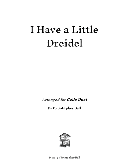 I Have A Little Dreidel Easy Cello Duet Sheet Music