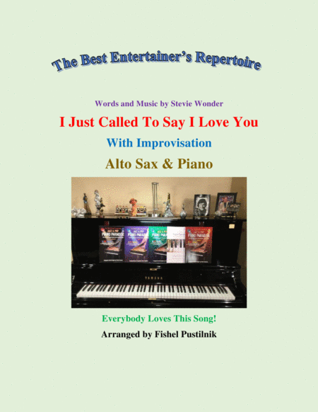 Free Sheet Music I Just Called To Say I Love You For Alto Sax And Piano Video