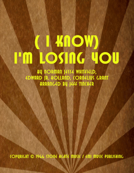 I Know I M Losing You Sheet Music