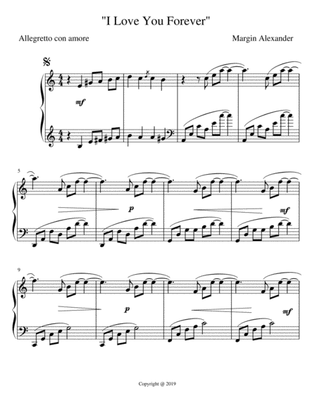 I Love You Forever Sheet Music