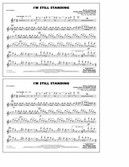 I M Still Standing Arr Matt Conaway And Jack Holt Flute Piccolo Sheet Music