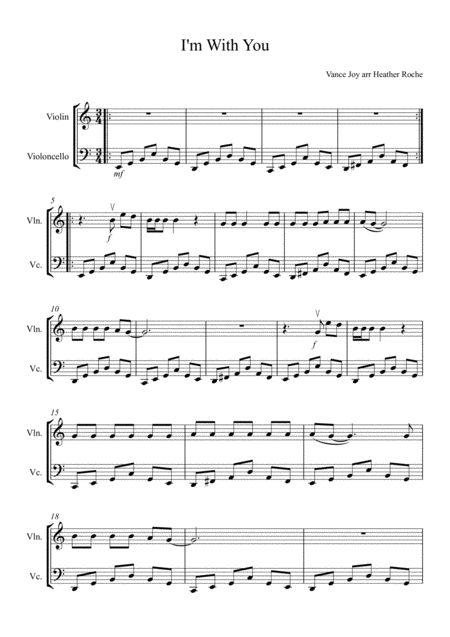 Free Sheet Music I M With You