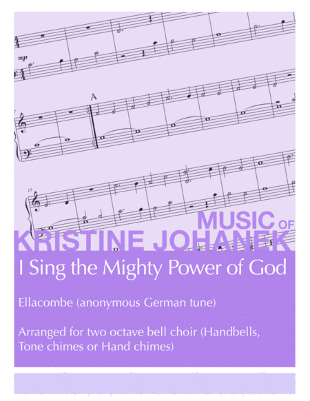 I Sing The Mighty Power Of God 2 Octave Reproducible Sheet Music