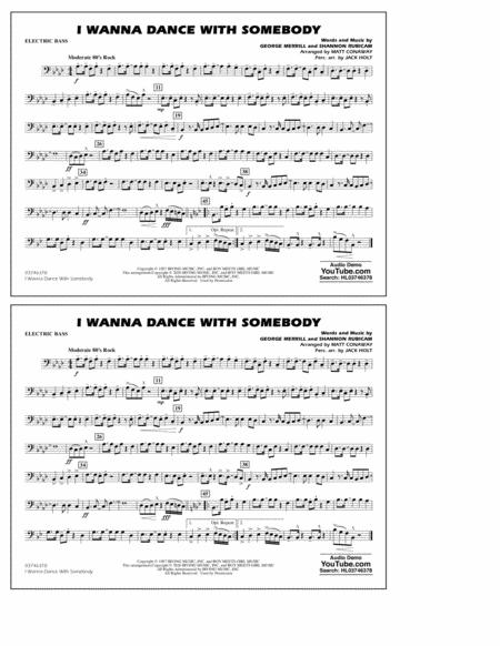 I Wanna Dance With Somebody Arr Conaway And Holt Electric Bass Sheet Music