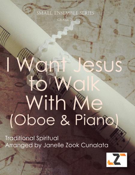 I Want Jesus To Walk With Me Oboe Flute Piano Sheet Music