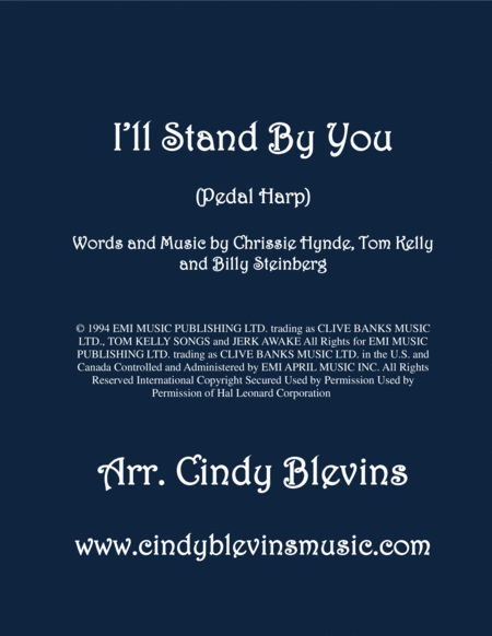 I Will Stand By You Arranged For Pedal Harp Sheet Music