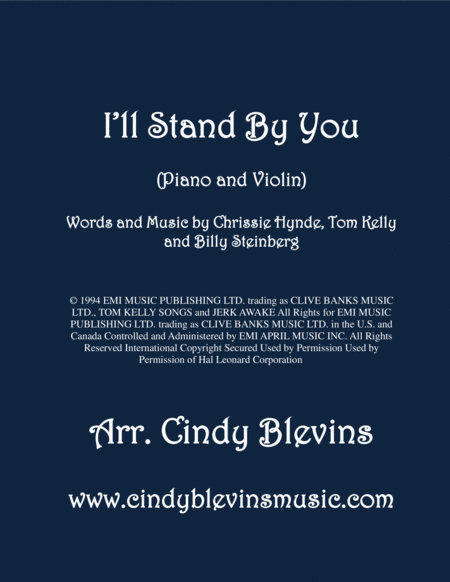 I Will Stand By You Arranged For Piano And Violin Sheet Music