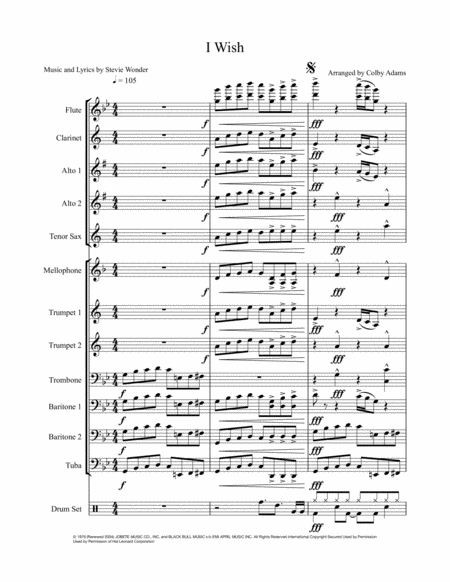 Free Sheet Music I Wish