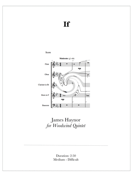 Free Sheet Music If For Woodwind Quintet