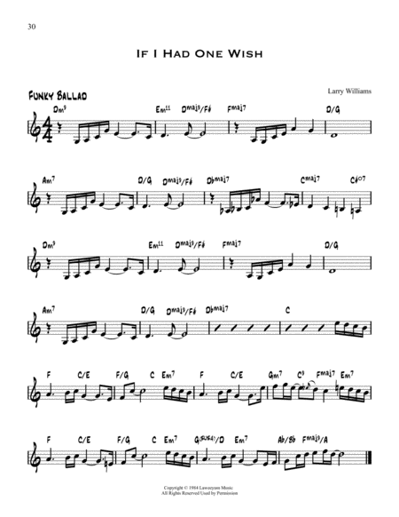 If I Had One Wish Sheet Music