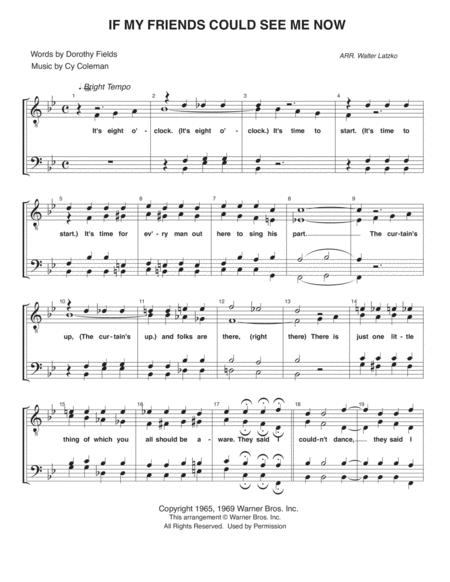 If My Friends Could See Me Now Sheet Music