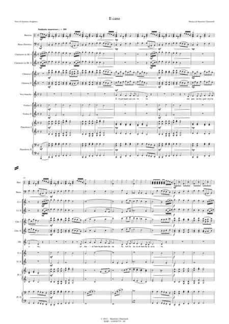 Free Sheet Music Il Cane School Orchestra Version
