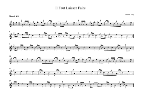 Il Faut Laissez Faire Sheet Music