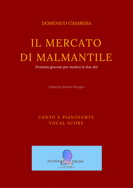 Free Sheet Music Il Mercato Di Malmantile Vocal Score