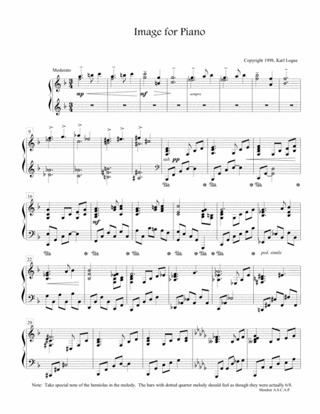 Image For Piano Sheet Music