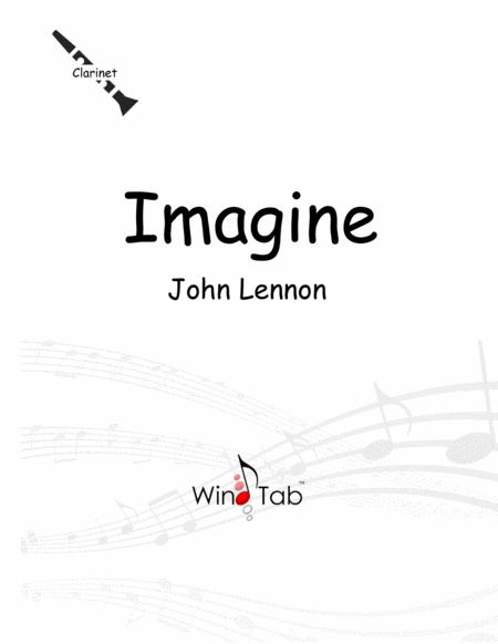 Imagine Clarinet Tab Sheet Music