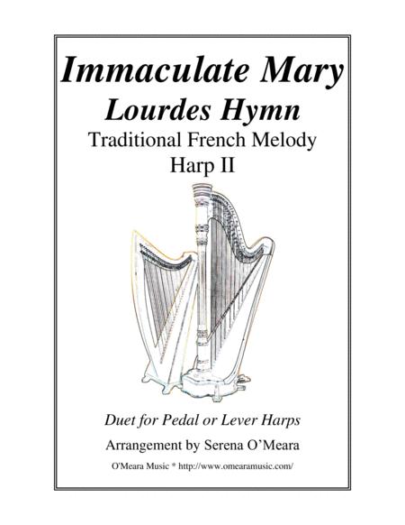 Immaculate Mary Lourdes Hymn Harp Ii Sheet Music