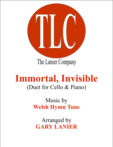 Free Sheet Music Immortal Invisible Duet Cello And Piano Score And Parts