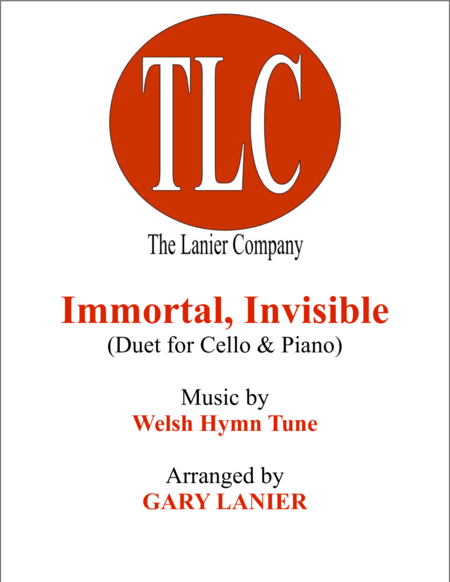 Immortal Invisible Duet Cello And Piano Score And Parts Sheet Music