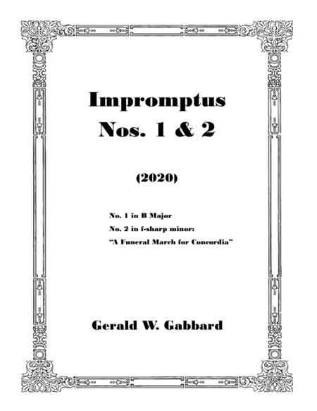 Impromptus Nos 1 2 2020 Sheet Music