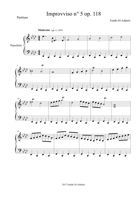 Free Sheet Music Improvviso N 5 Op 118