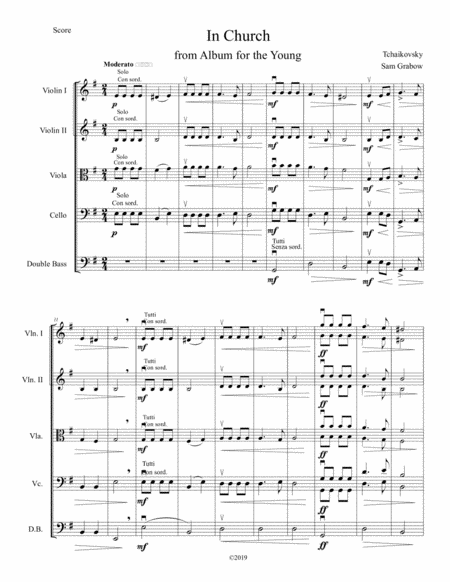 In Church Sheet Music