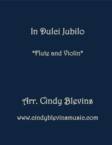 Free Sheet Music In Dulci Jubilo For Flute And Violin