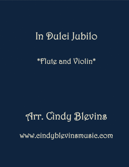 In Dulci Jubilo For Flute And Violin Sheet Music