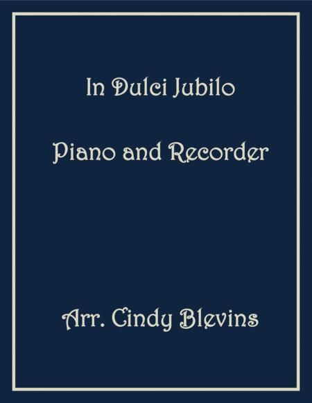 In Dulci Jubilo Piano And Recorder Sheet Music