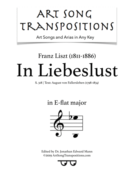 Free Sheet Music In Liebeslusts 318 E Flat Major