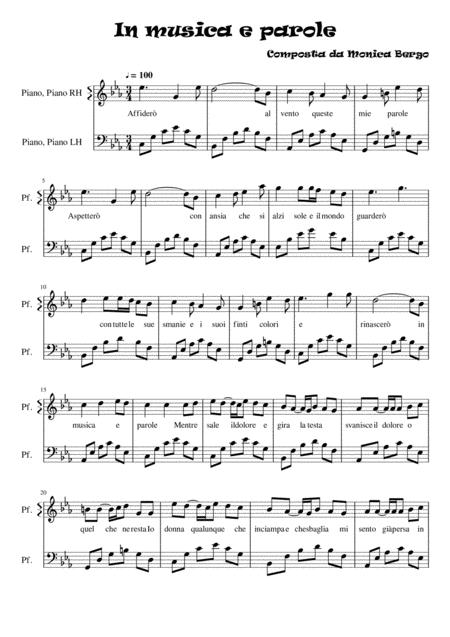 Free Sheet Music In Music And Words