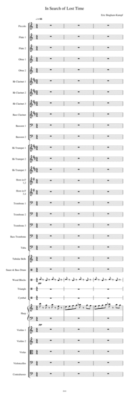 Free Sheet Music In Search Of Lost Time