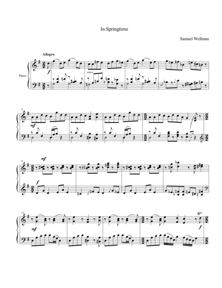 In Springtime Sheet Music