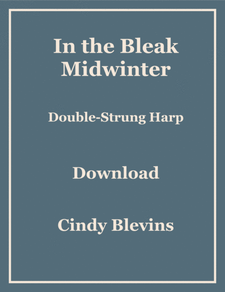 In The Bleak Midwinter Arranged For Double Strung Harp Sheet Music