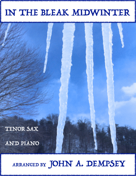 Free Sheet Music In The Bleak Midwinter Tenor Sax And Piano