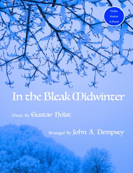 In The Bleak Midwinter Trio For Violin Guitar And Piano Sheet Music