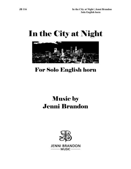 In The City At Night For Solo English Horn Sheet Music