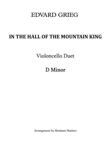 Free Sheet Music In The Hall Of The Mountain King Violoncello Duet Score And Parts