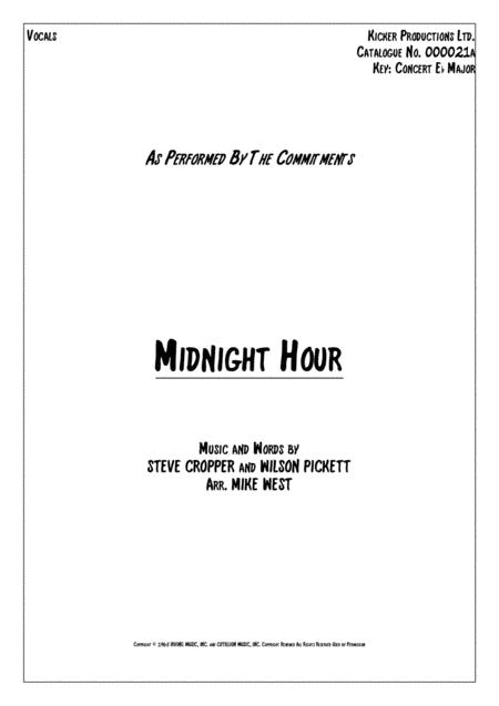 In The Midnight Hour Vocals Sheet Music