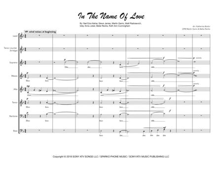 In The Name Of Love Feat Bebe Rexha Sheet Music