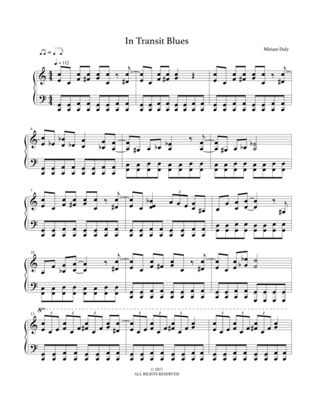 In Transit Blues Sheet Music